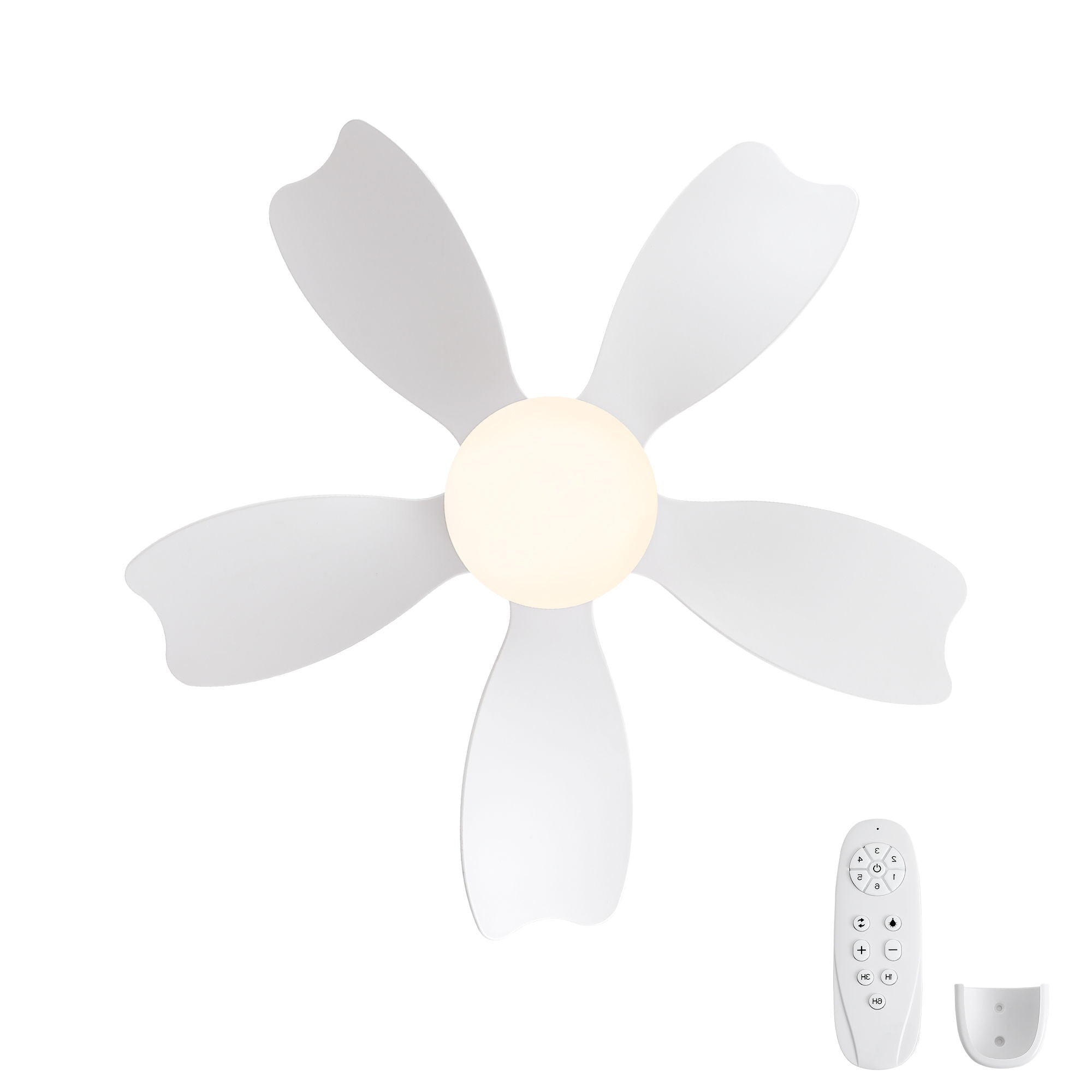 Low Profile Flush Mount Ceiling Fan With Light