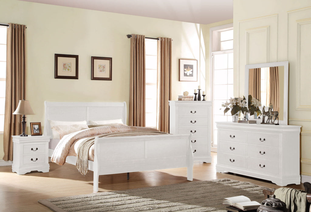 Louis Philippe Sleigh Style Bed
