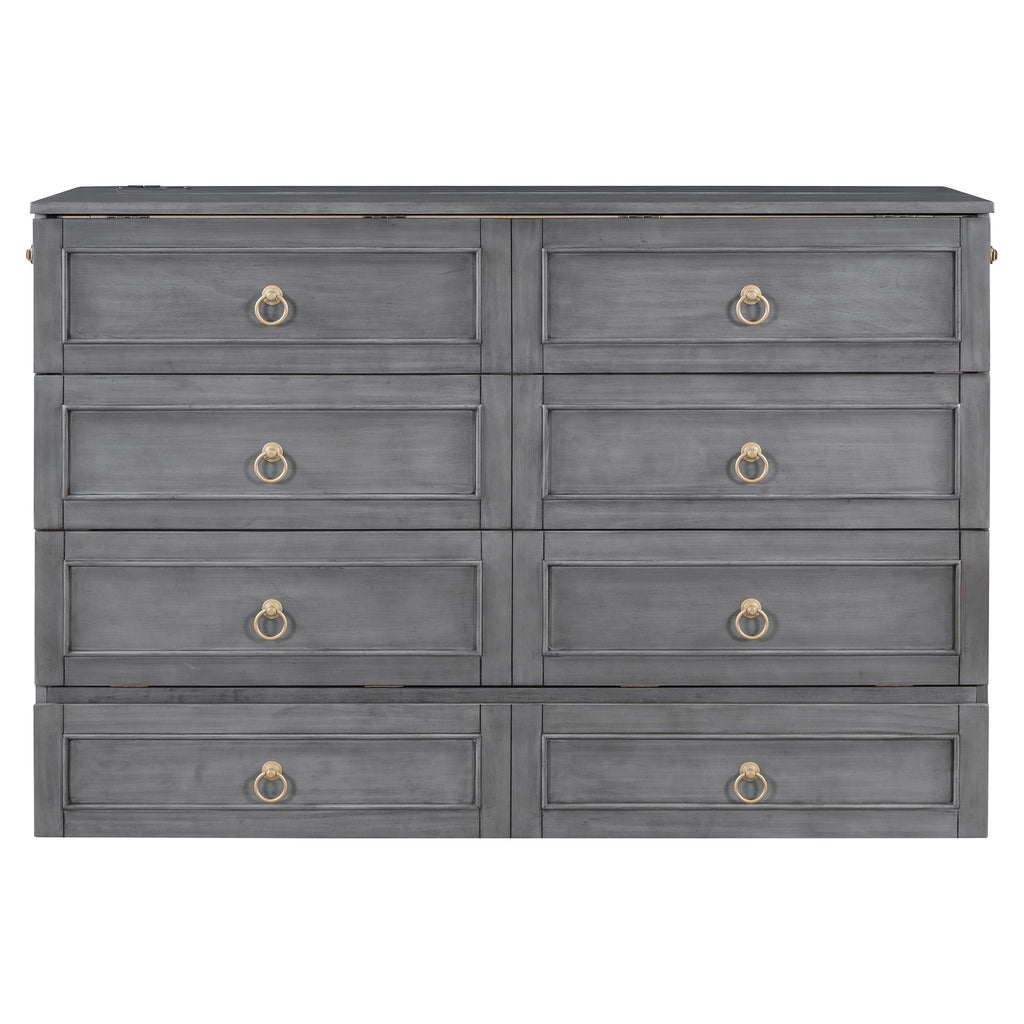 Murphy Bed With Large Drawers And Stylish Design
