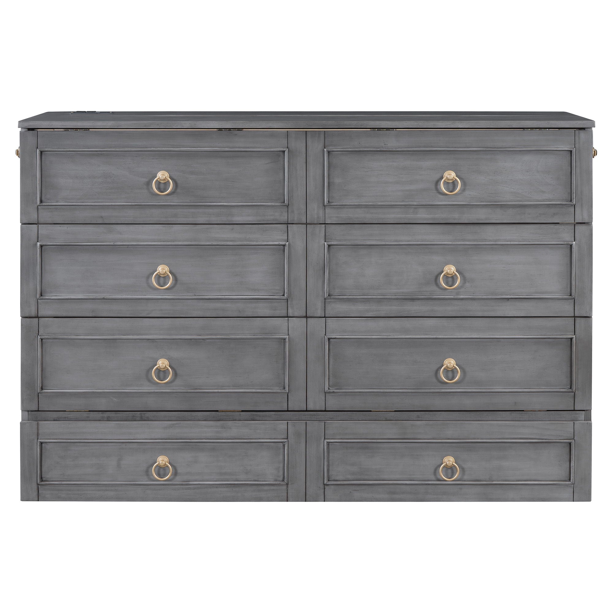 Murphy Bed With Large Drawers And Stylish Design