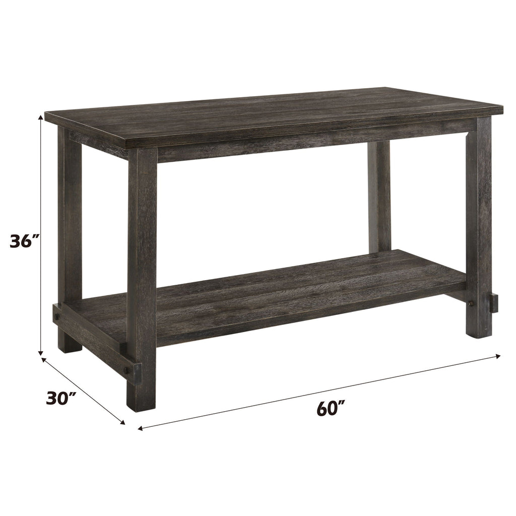 Martha II 7-Piece Counter Height Dining Room Set - Gray