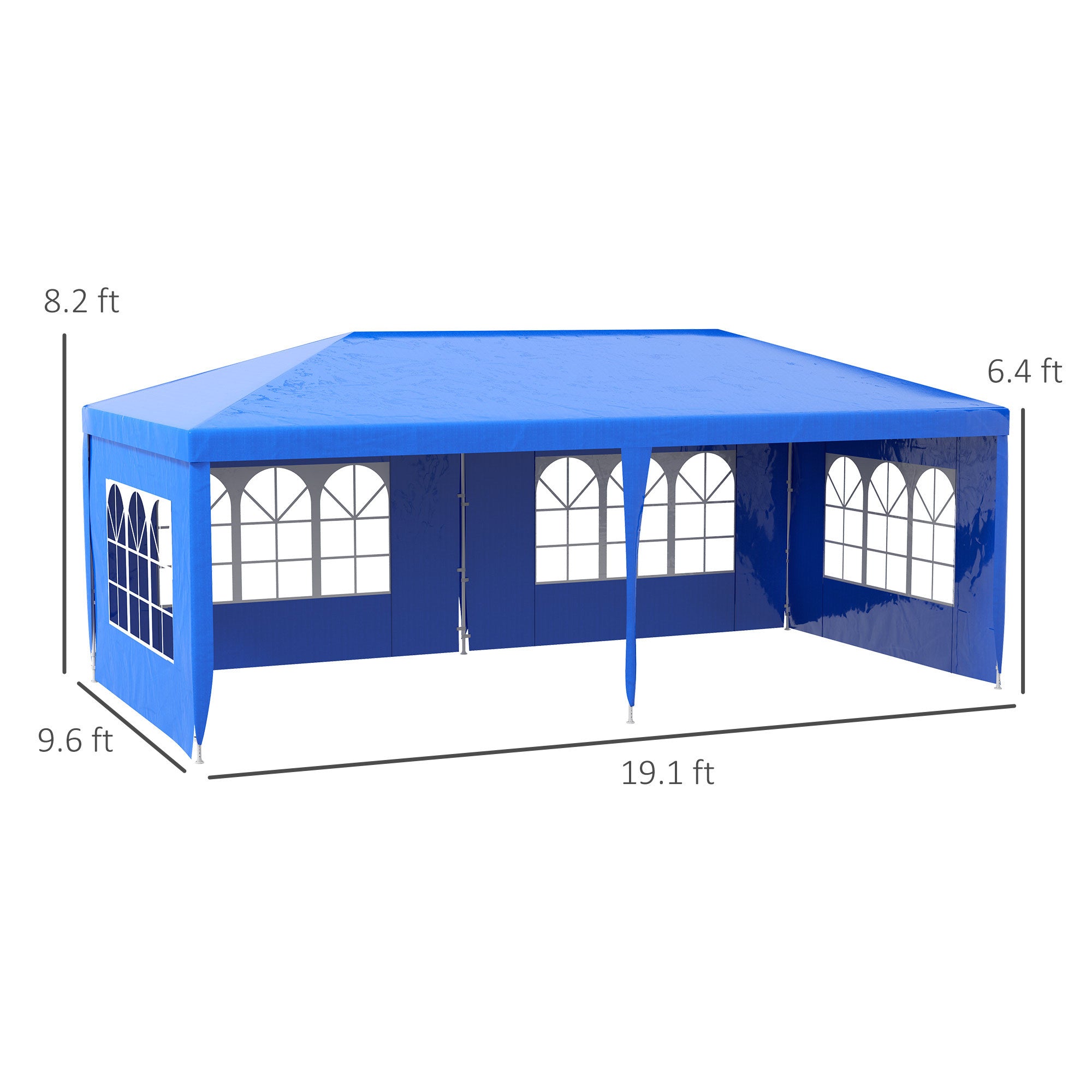 Outsunny 9.6' x 19' Large Outdoor Party Tent
