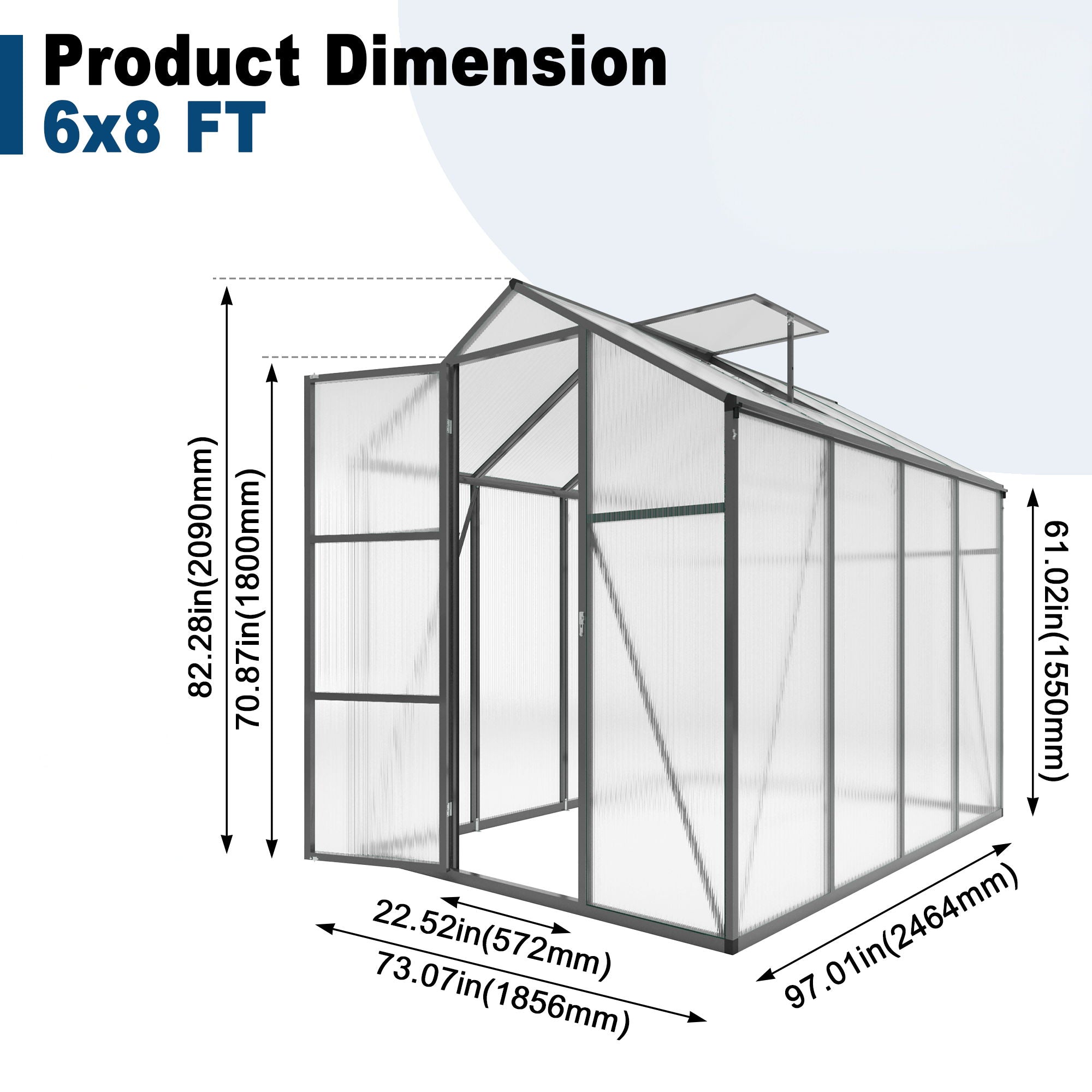Gain Height Windproof house With Raised Base