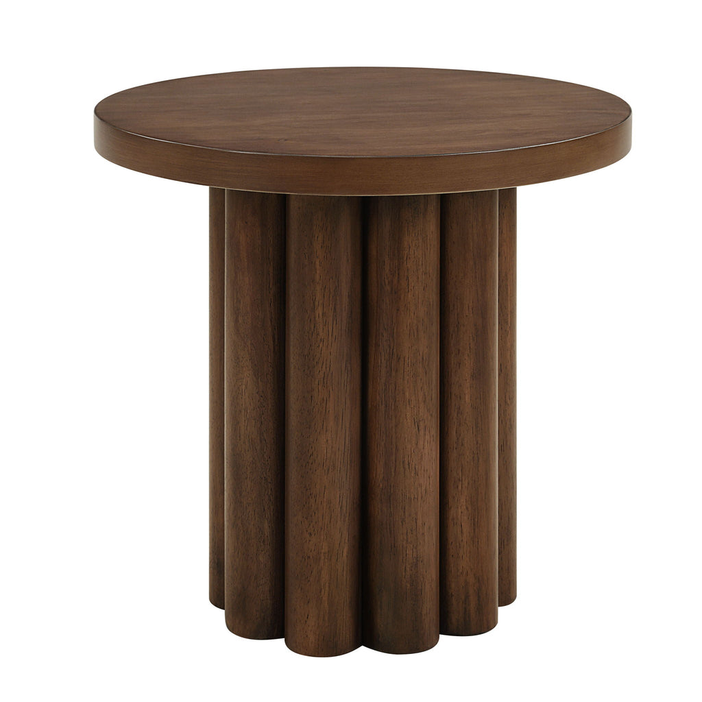 Loanna Wooden Color End Table - Brown