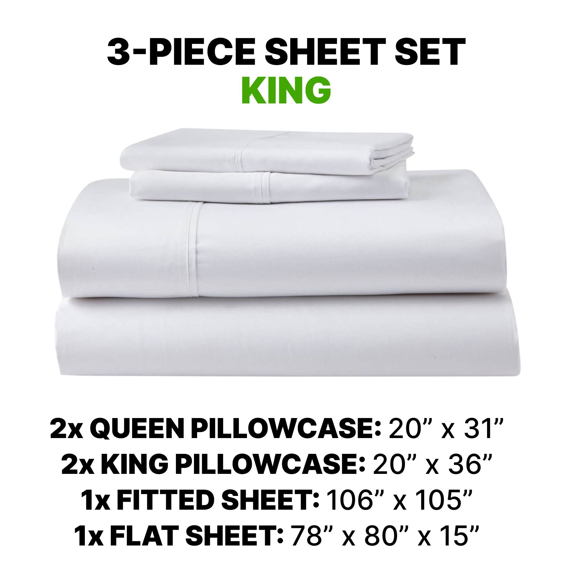 Sheet Set Luxurious Supima Cotton & TENCEL Blend with GhostGrip Bands