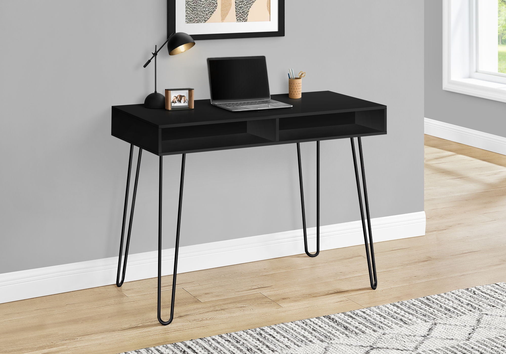 Contemporary Computer Desk with Storage Drawers