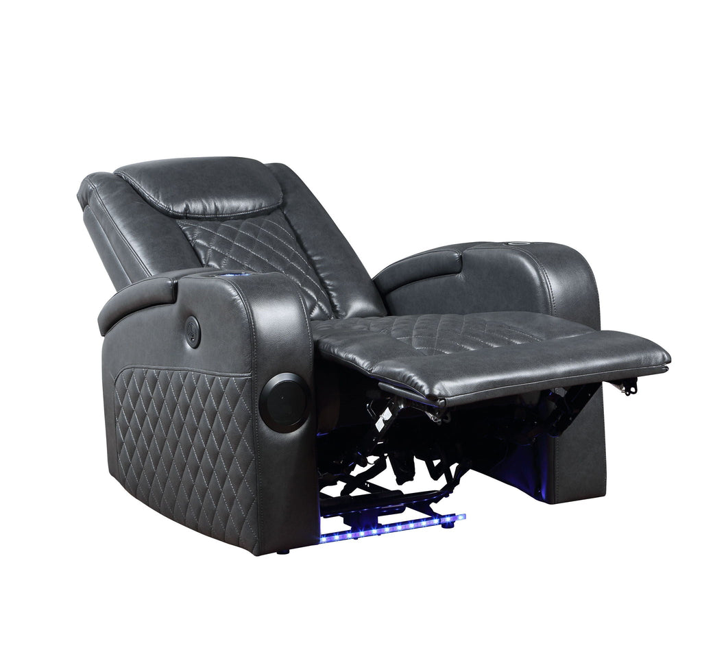 Alair Leather Aire Power Motion Recliner with Bluetooth and Wireless Charger