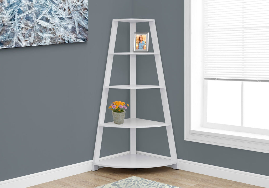 4-Tier Corner Bookshelf, Modern & Contemporary Style