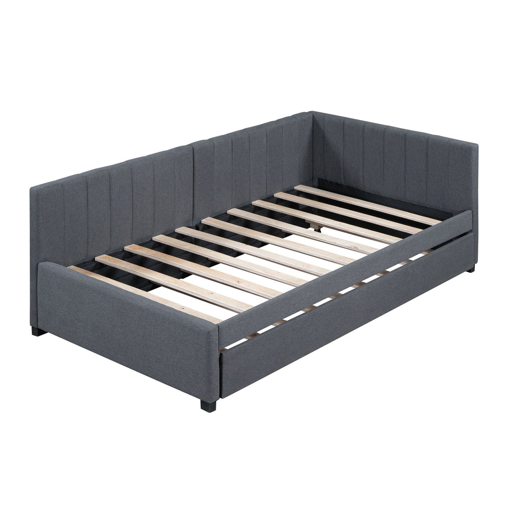 Upholstered Daybed, Sofa Bed Frame, No Box Spring Needed