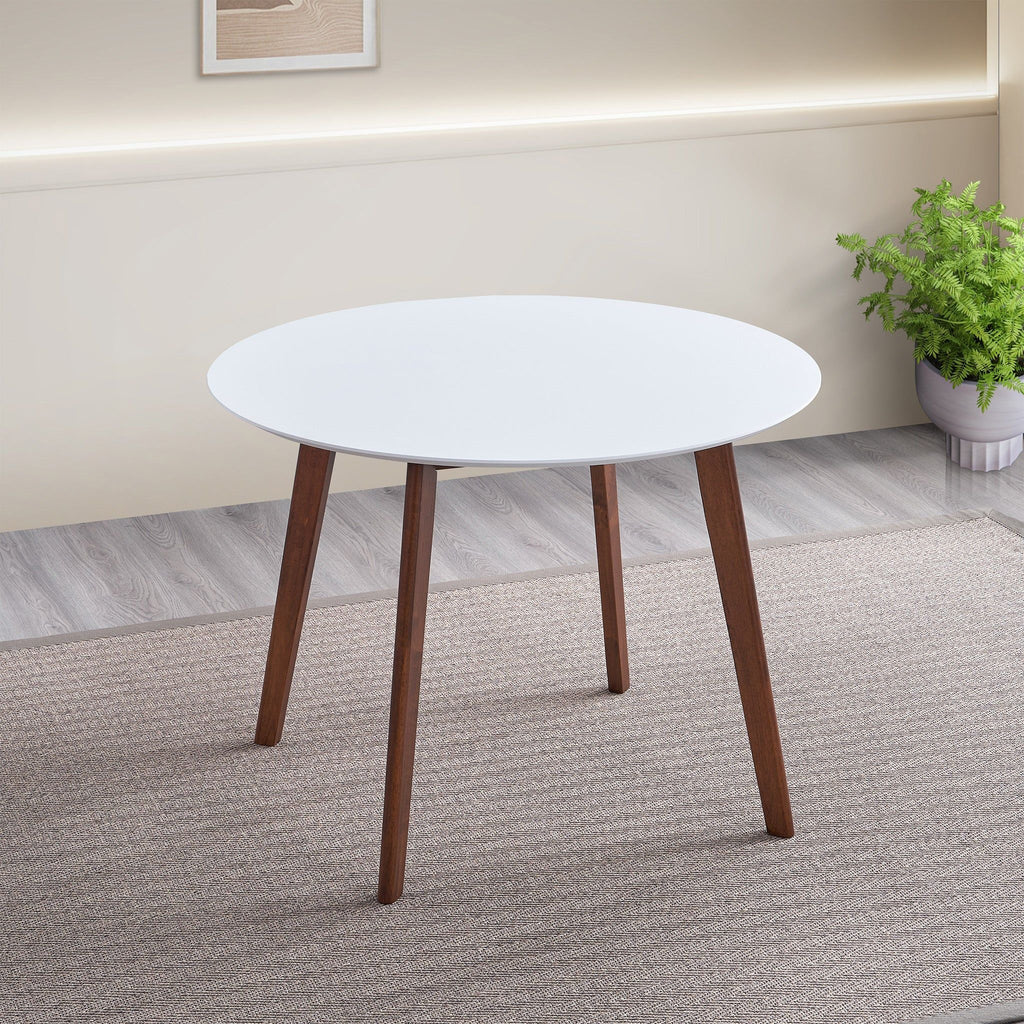 Dining Table - Brown / White
