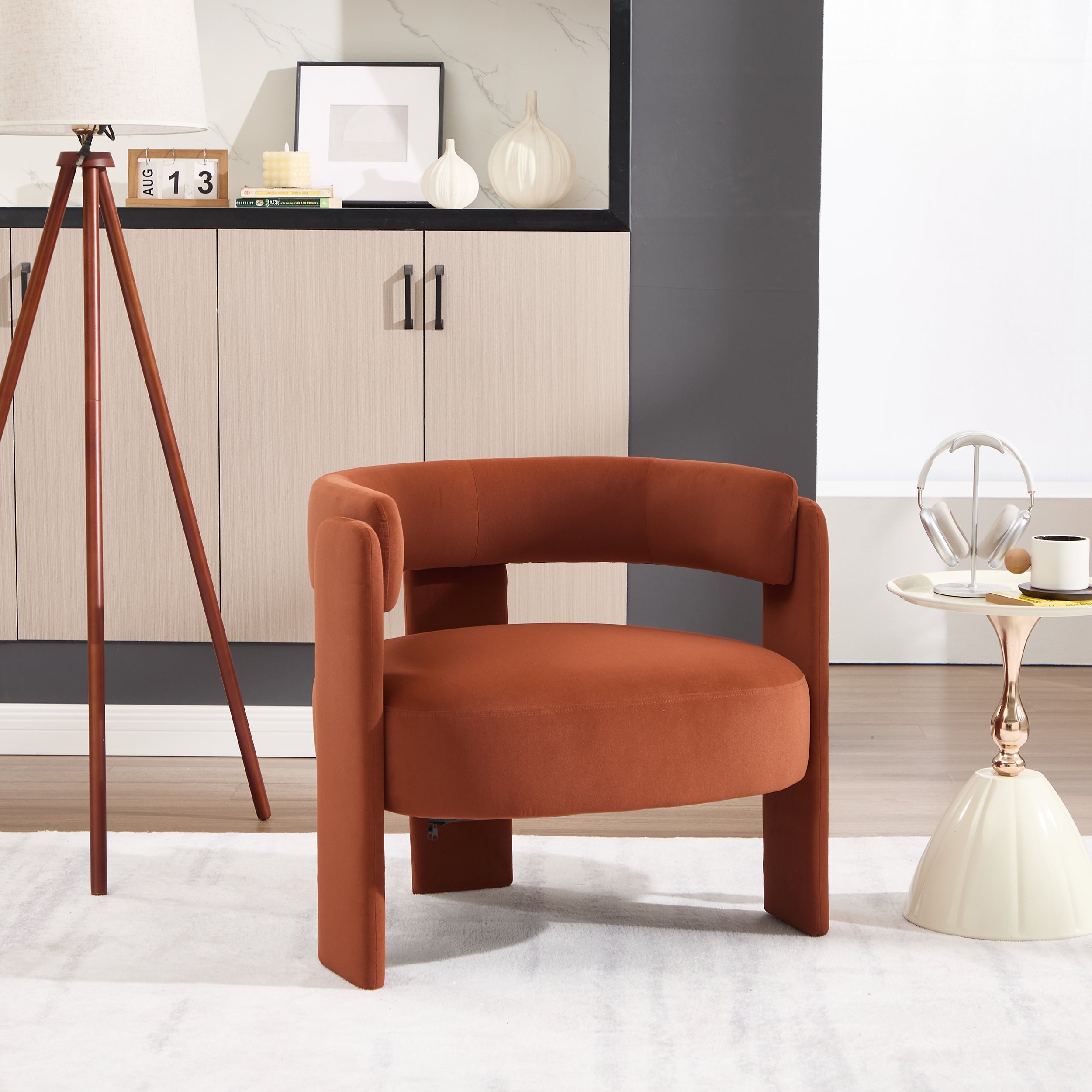 Accent Chair for Living Room, Velvet Comfy Single Sofa Chair