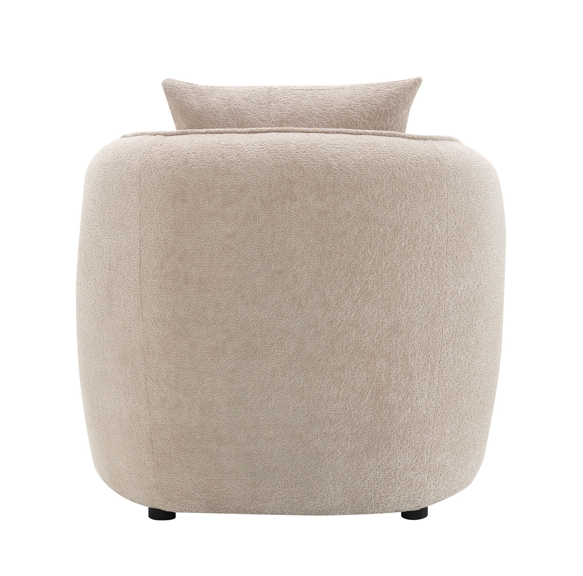 Keith Chenille Armchair With 1 Matching Color Toss Pillow