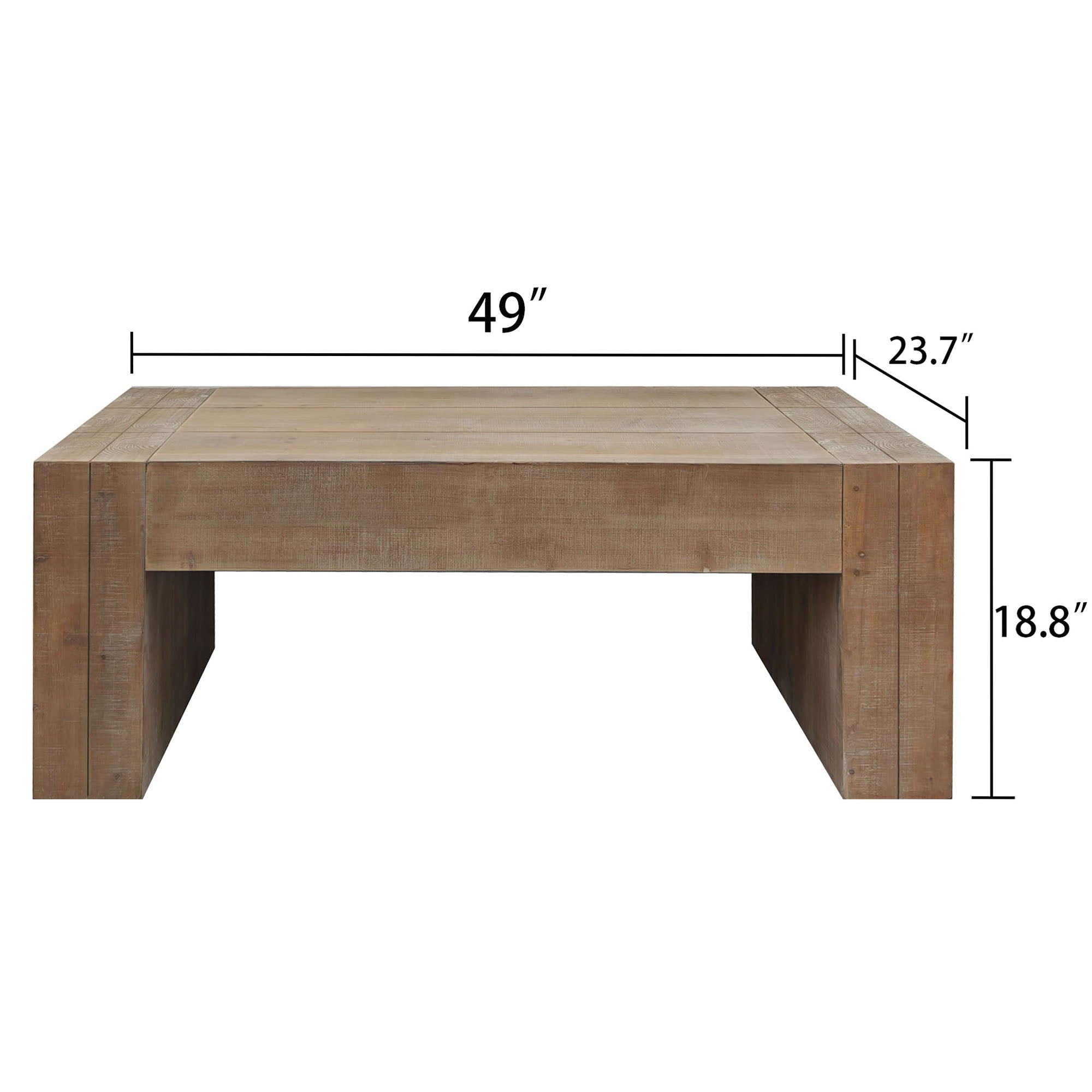 Minimalist Rectangular Center Table For Living Room