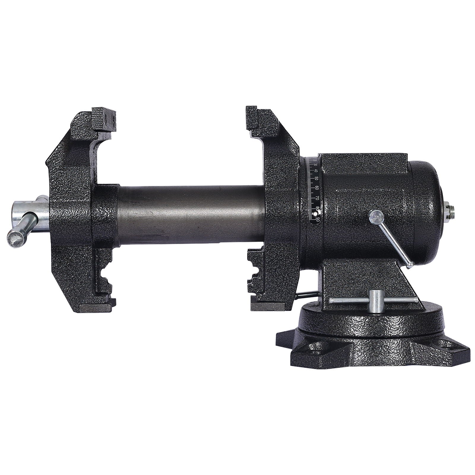 Heavy Duty 5" Multi Jaw Rotating Bench Vise with 360° Swivel Base and Head
