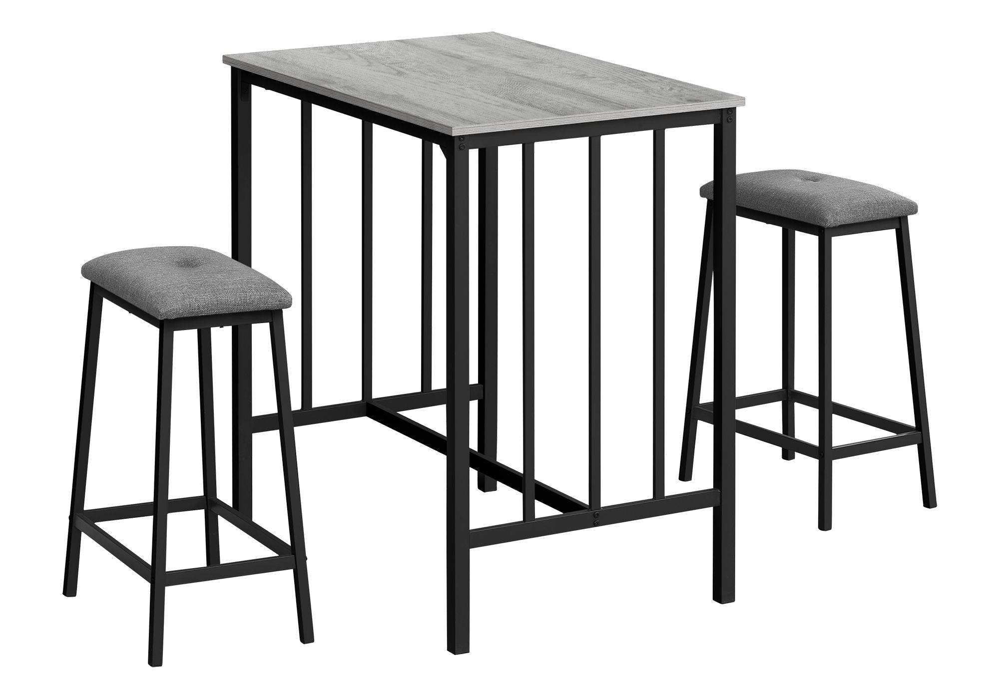 3 Piece Dining Set, Counter Height, Rectangular, Small, Contemporary & Modern