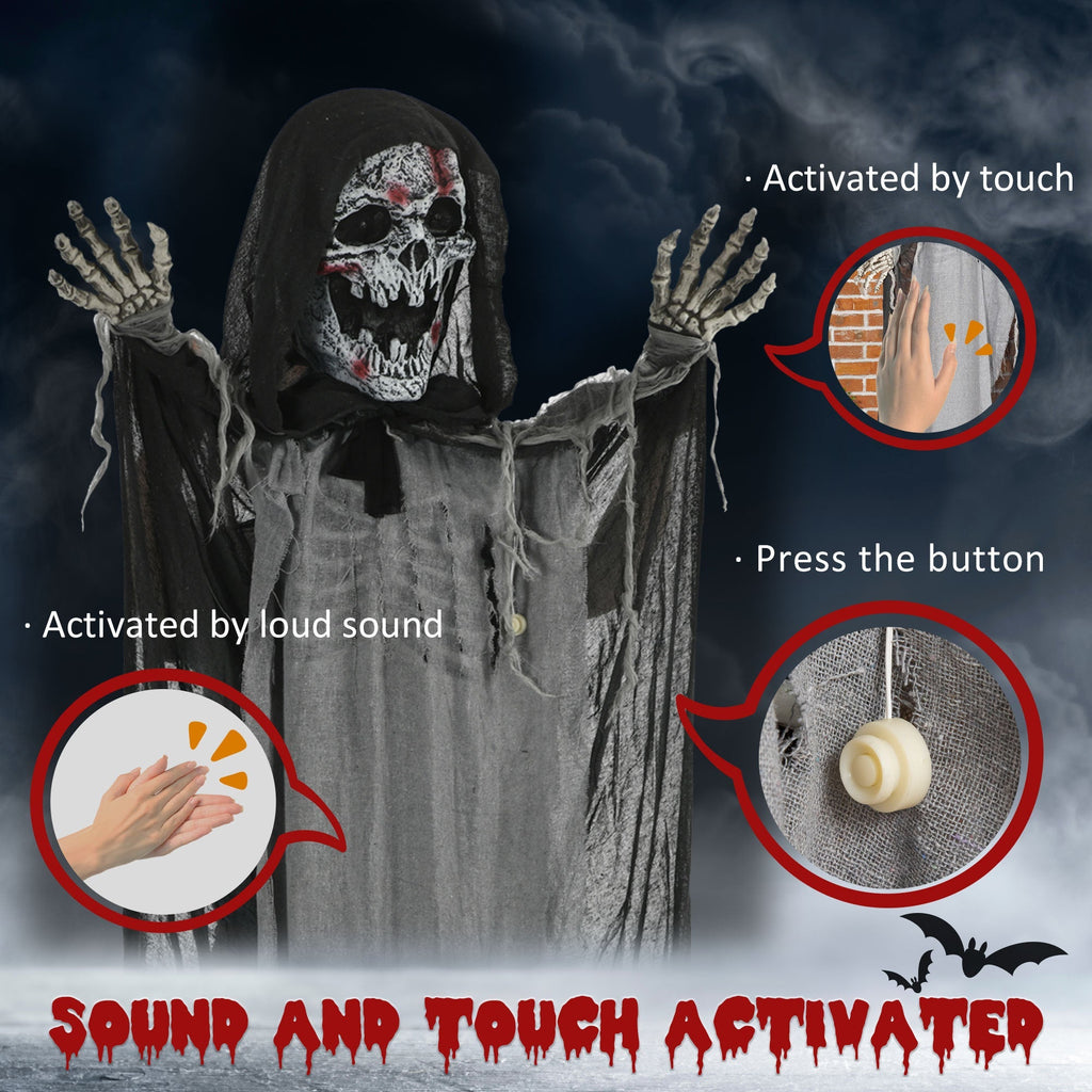 74" Animated Skeleton Witch of the Haunted Hollow