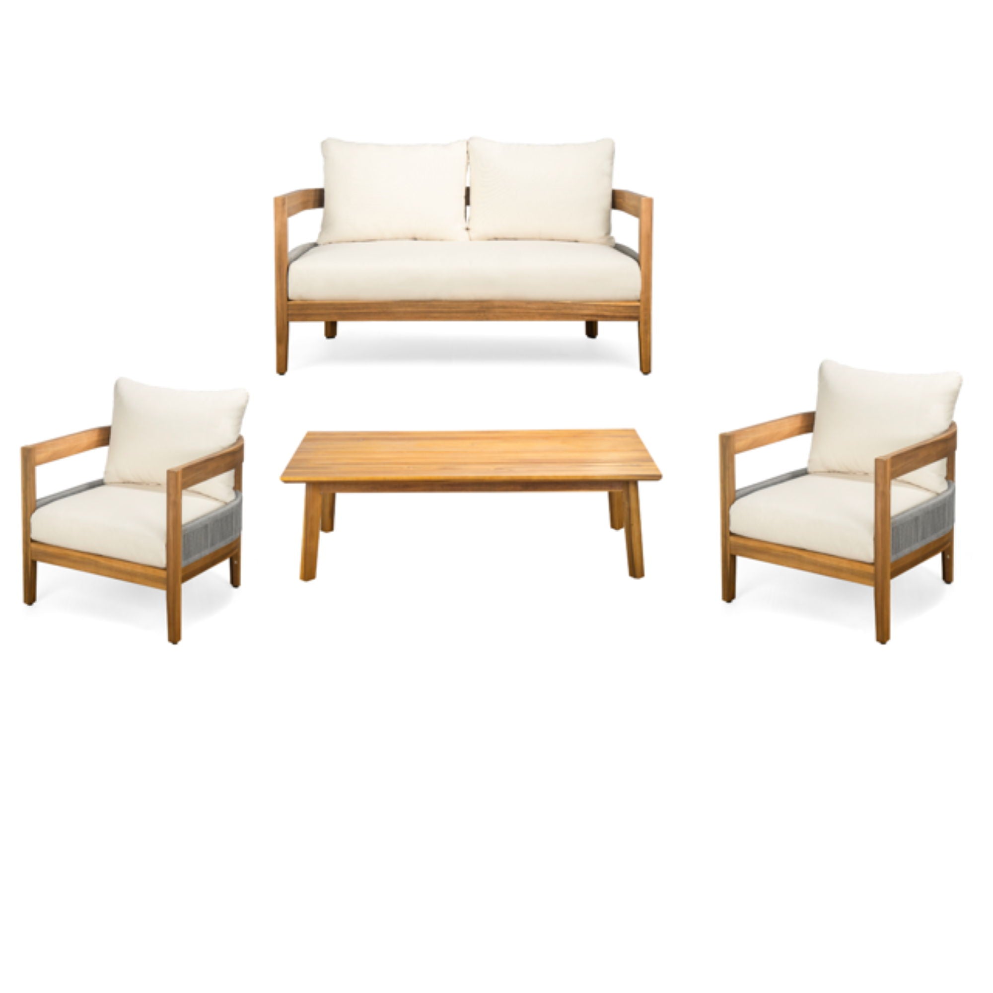 Porto Outdoor 4 Piece Chat Set