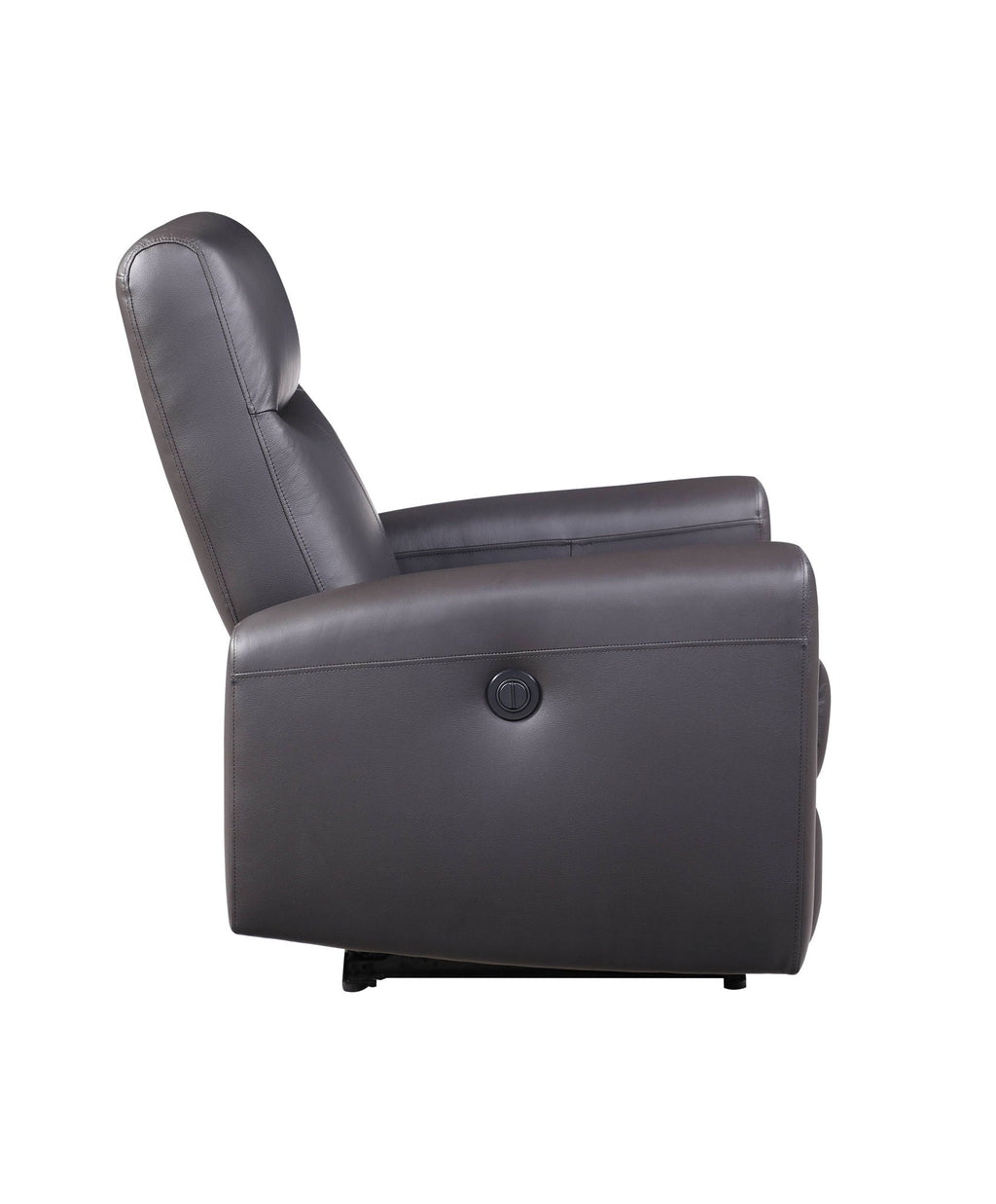 Blane Top Grain Leather Match Power Motion Recliner - Brown