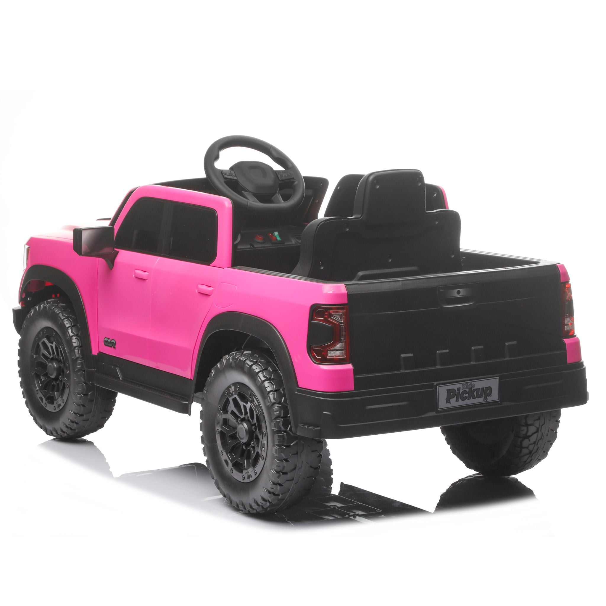 12V Kids Ride On Car With Remote Control, 4 Wheel Shock Absorption, Multifunctional Music Player Perfect Gift For Toddlers - Pink