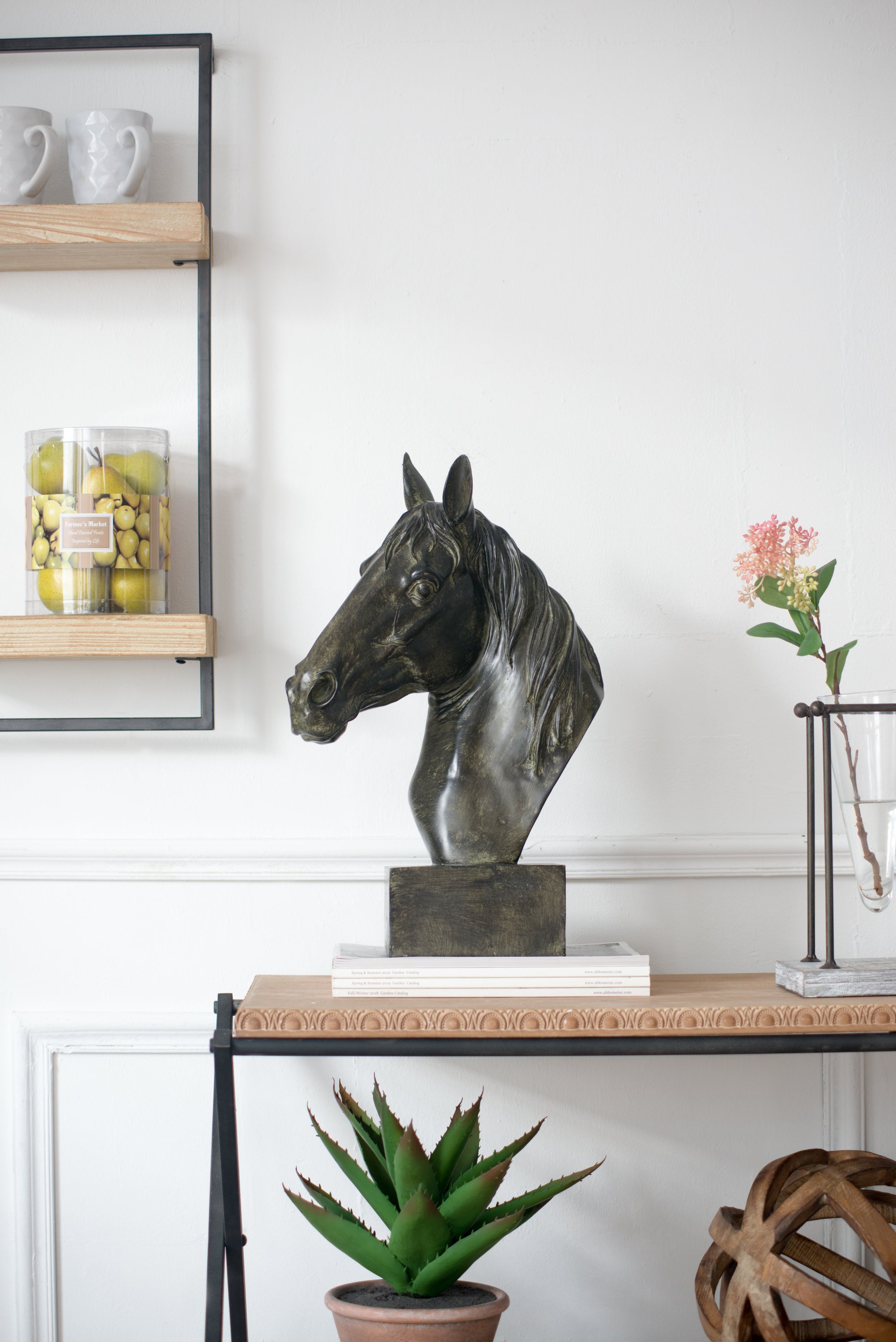13x5.7x15.8 Equine Sculpture On Base