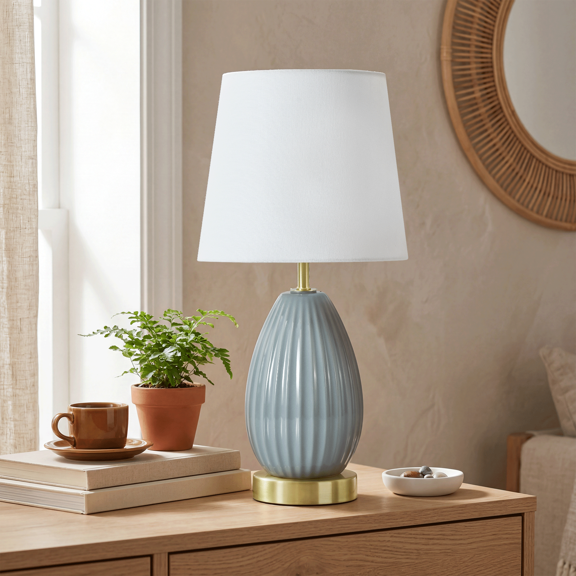 18-Inch Table Lamp Set of 2 with E26 Socket