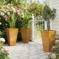 Classic Set of 3 Tall Outdoor Planters