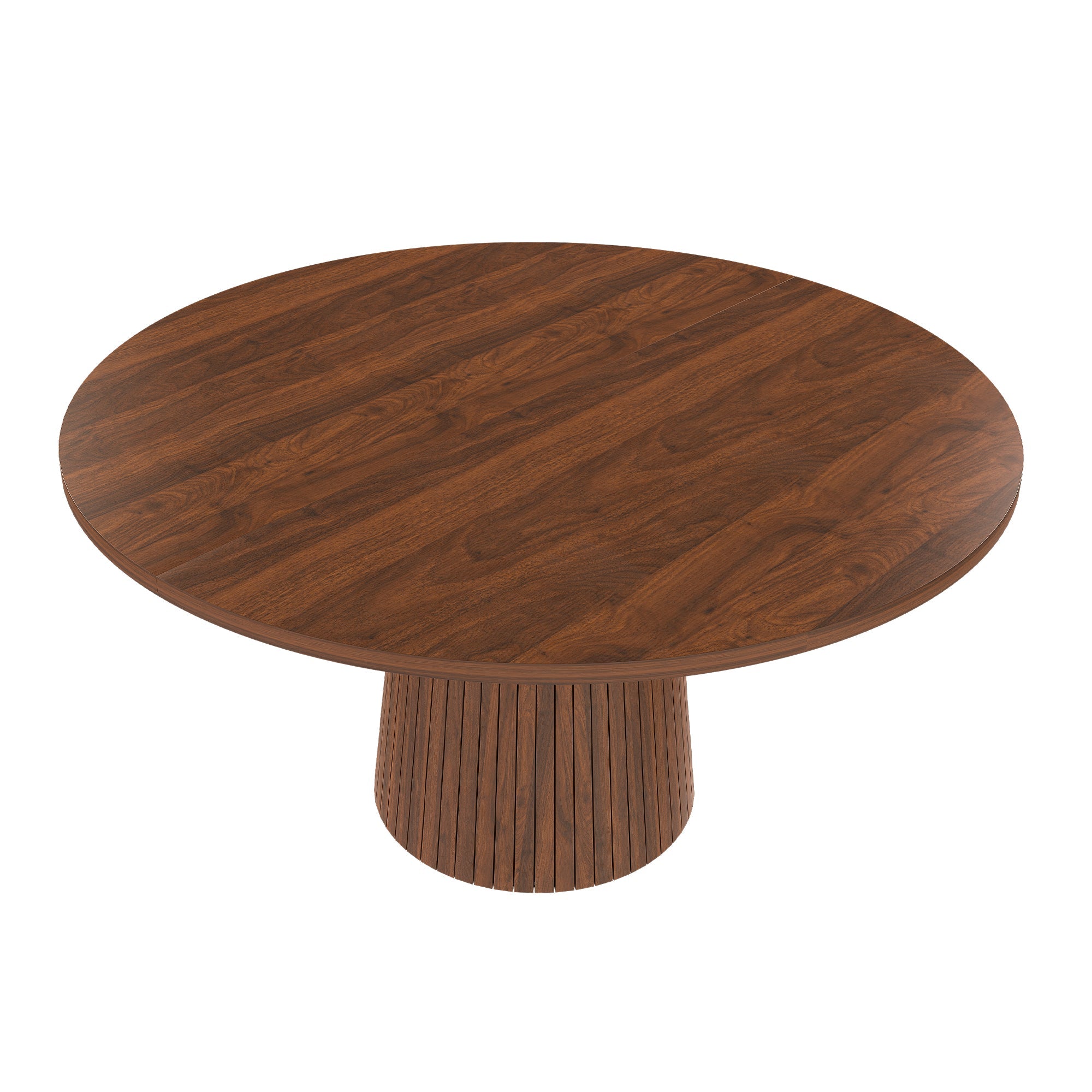47 Inch Round MDF Dining Table for 4, Modern Farmhouse Style
