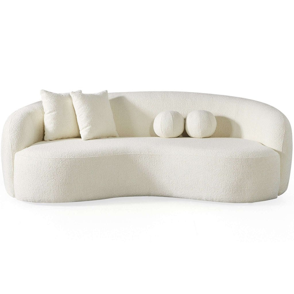 Drake - Japandi Style Curvy Boucle Sofa