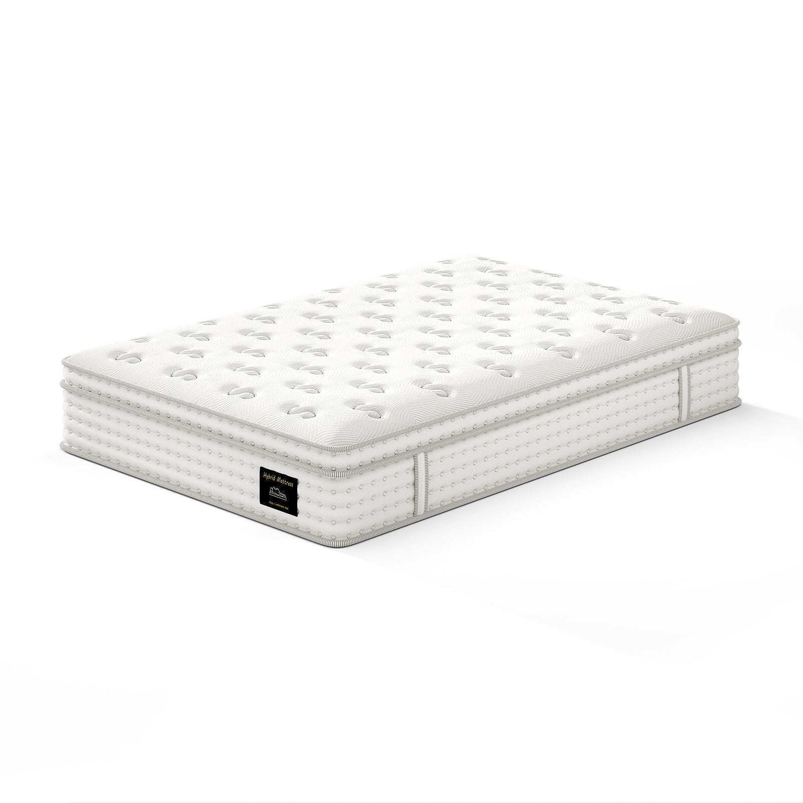 12'' Hybrid Mattress with Memory Foam & Pocket Springs for Pressure Relief