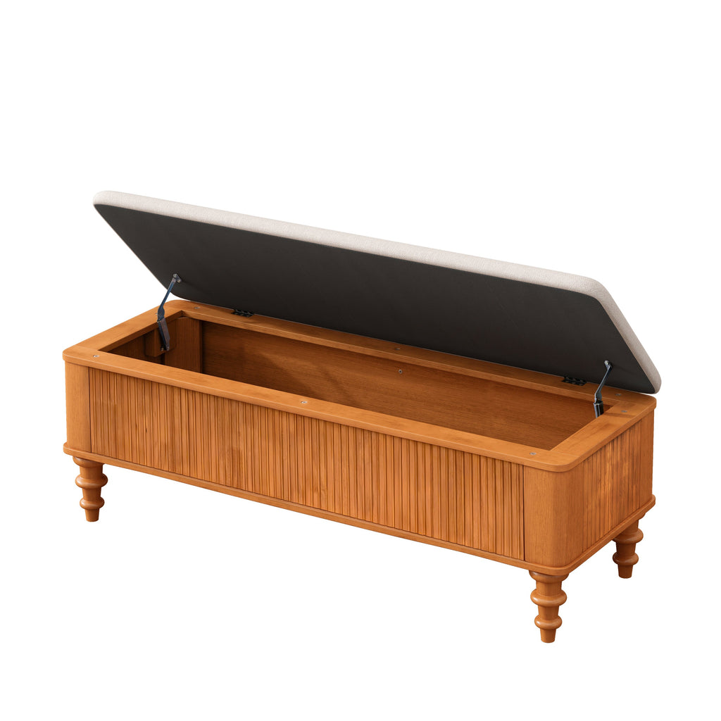50.8-Inch Multi-Functional Storage Ottoman Bench