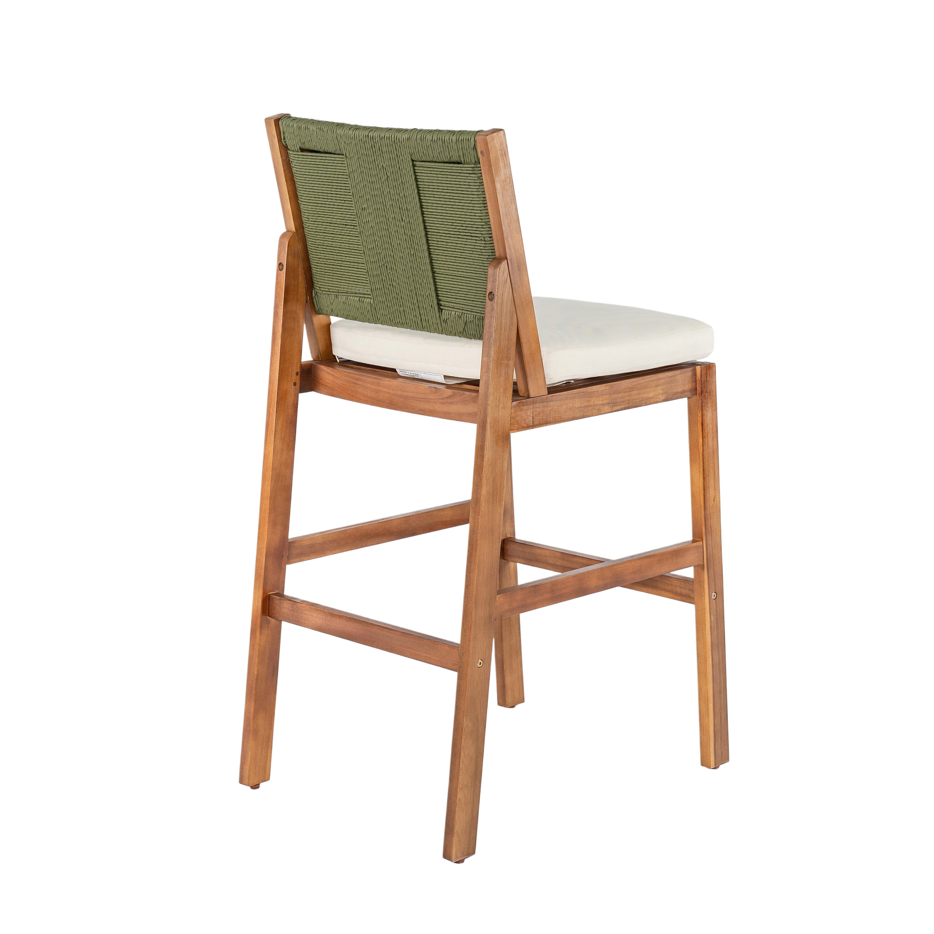 4 Pieces Arly Green Outdoor Bar Stool Set