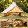 Oxford Bell Tent for Family Camping - Spacious 13.1ft Yurt with Stove Jack