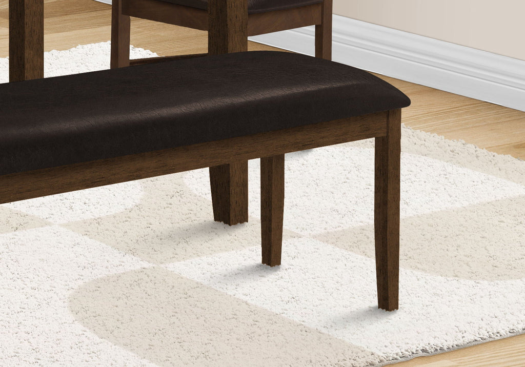 Rectangular Upholstered Hallway Bench - Transitional Design
