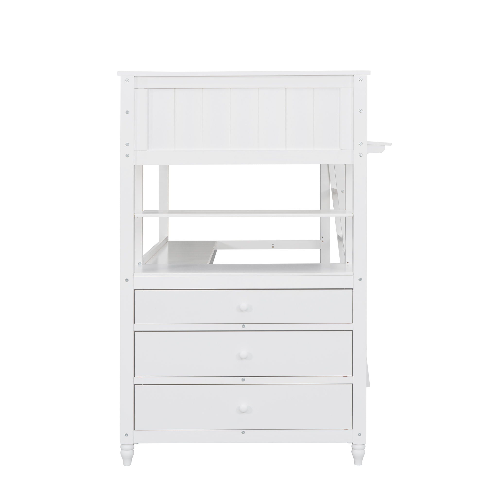 Loft Bed With Drawers With Desk And Shelves