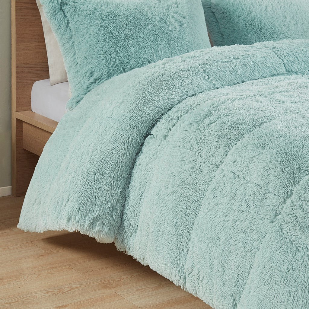 Twin/Twin XL Shaggy Long Fur Comforter Mini Set