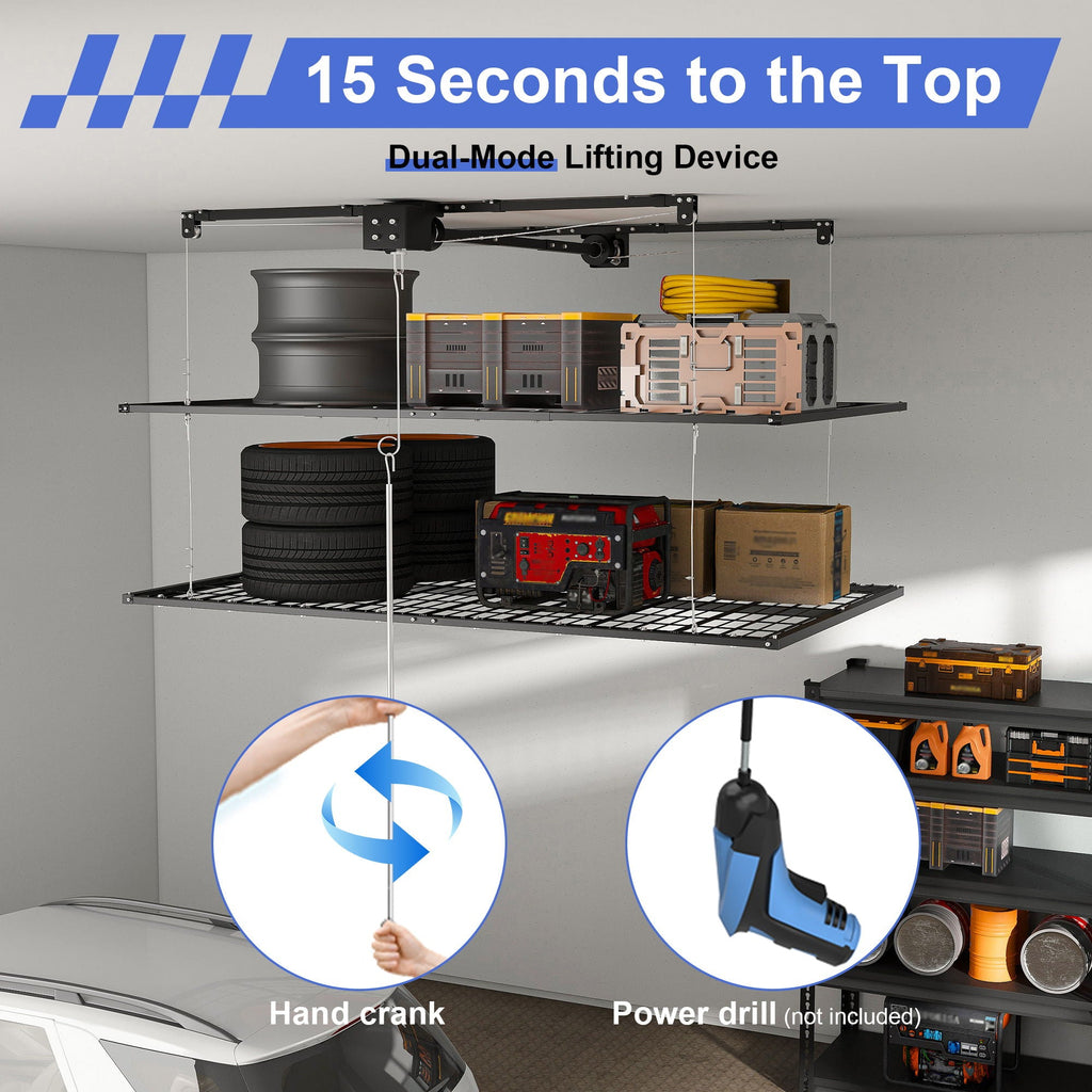 Overhead Garage Storage Rack