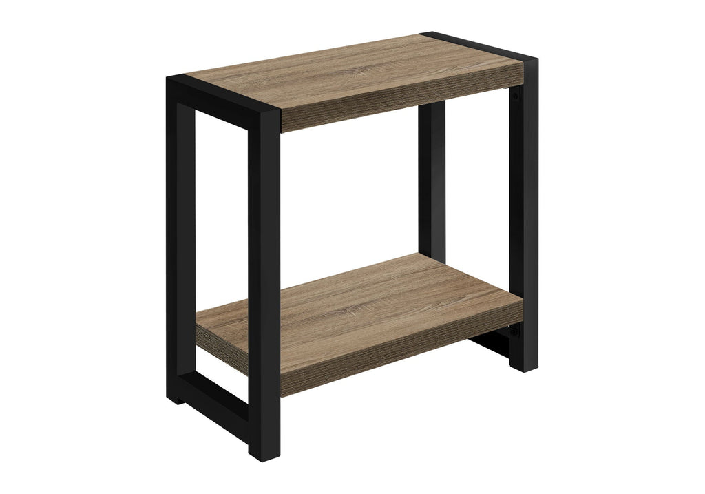 Accent Side Table Narrow Small 2-Tier Contemporary Modern