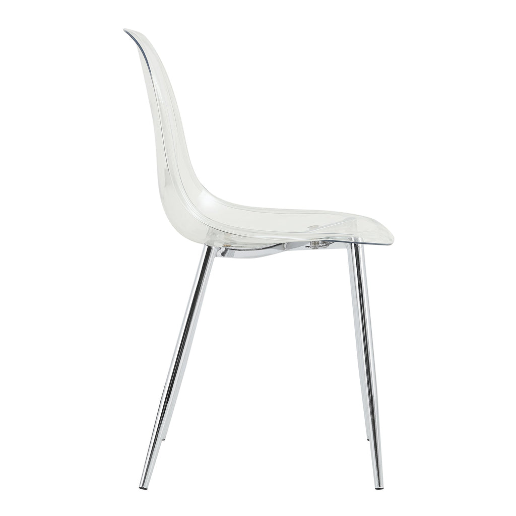 Modern Minimalist Transparent Dining Chair - 6-Piece Set