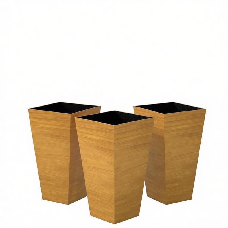 Classic Set of 3 Tall Outdoor Planters