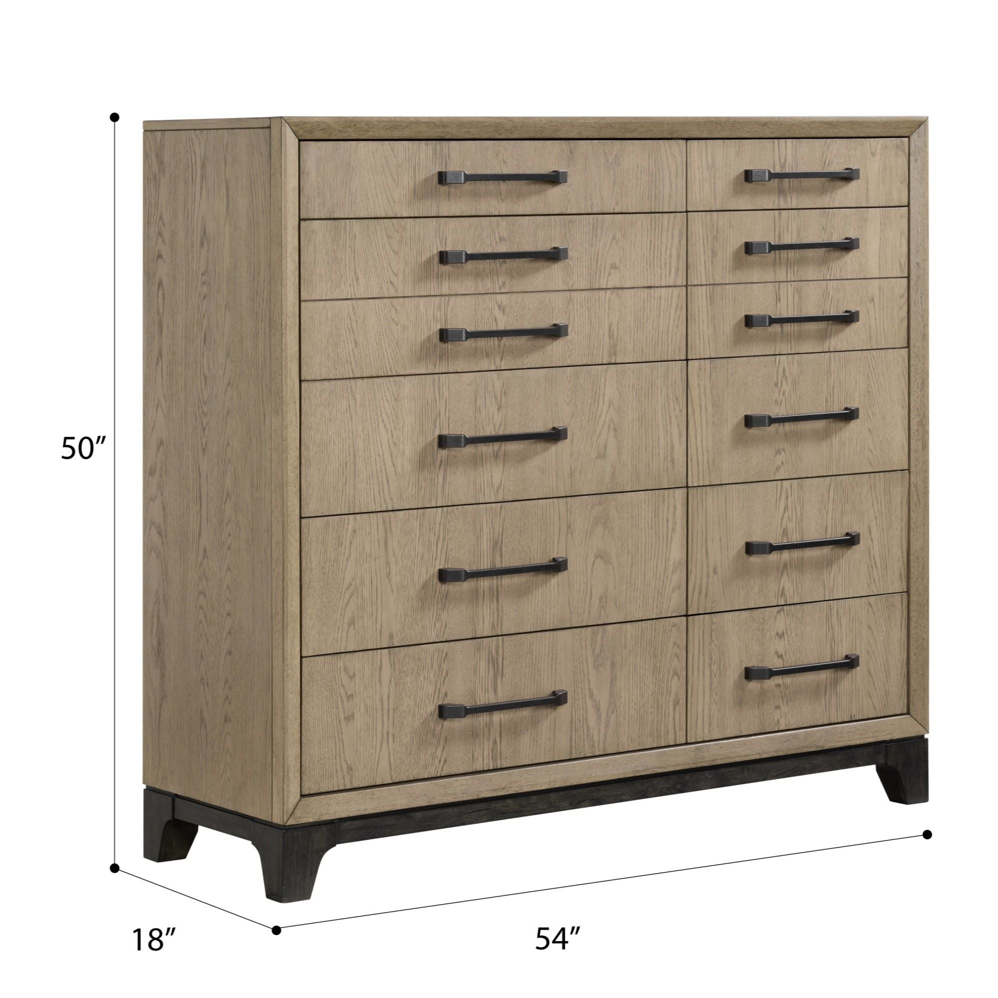 Master Chest, 10 Drawer Storage Furniture - Brown