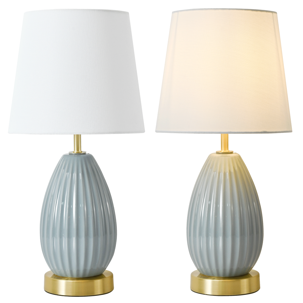 18-Inch Table Lamp Set of 2 with E26 Socket