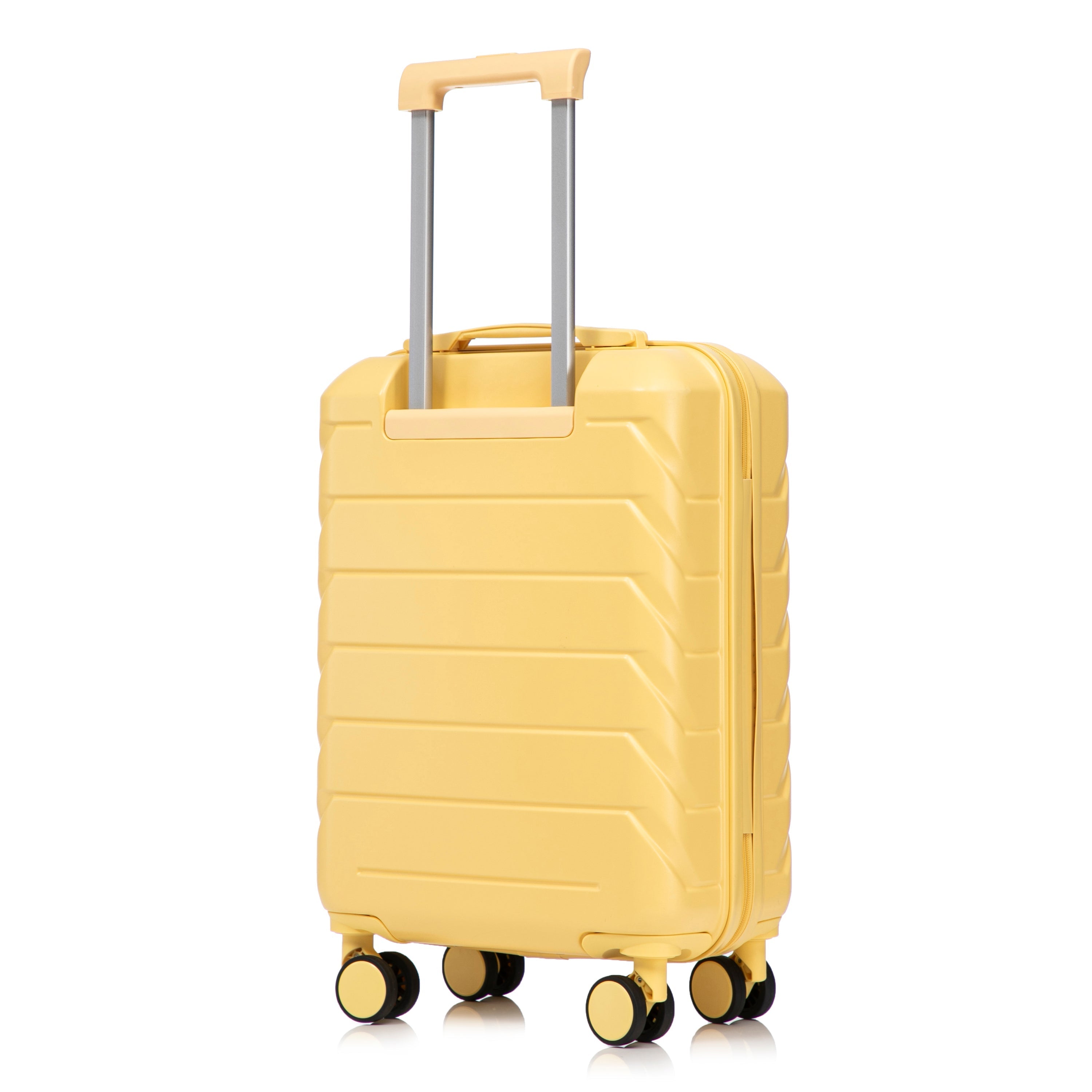 20 Inch ABS Hard Shell Travel Checked Luggage - Yellow