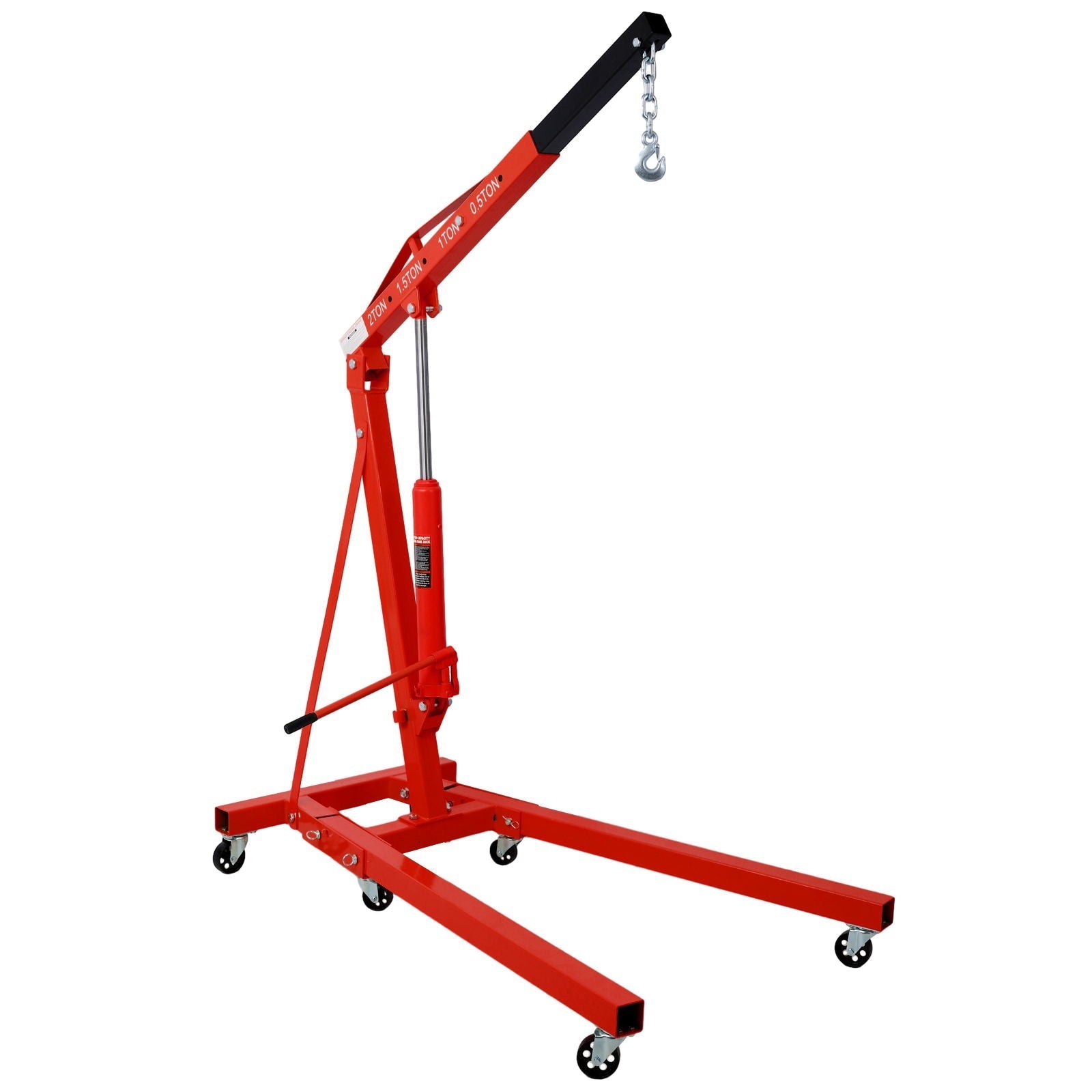 2 Ton Folding Engine Hoist Crane Lift with 6 Wheels