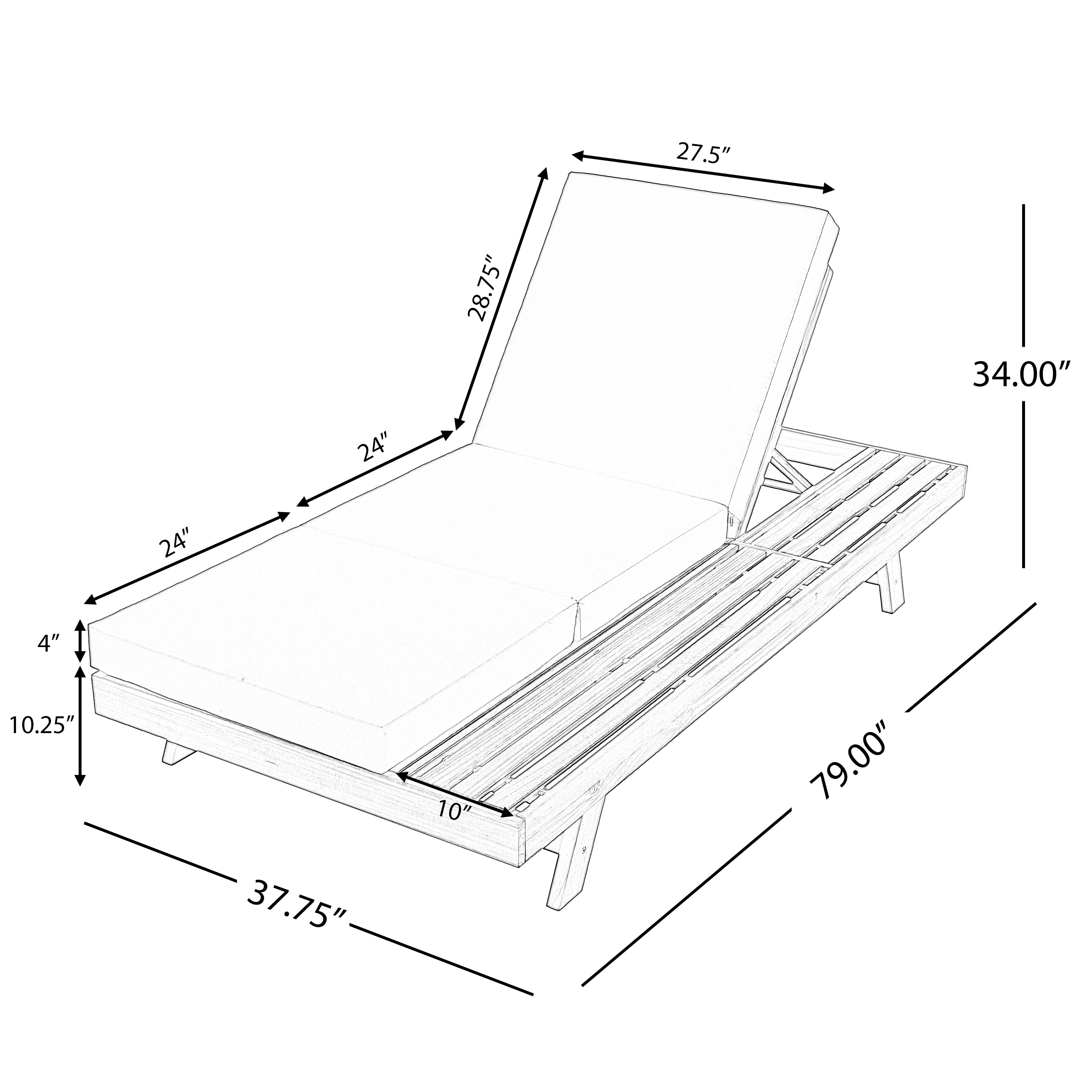 Lounge Chaise Set with Space Available on One Side