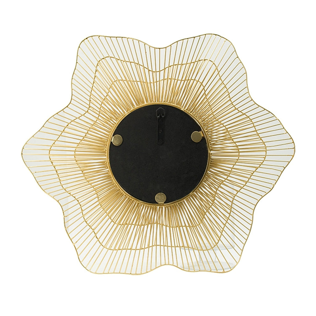 D27x2.4' Metal Starburst Wall Mirror, Wall Mounted Home Decor