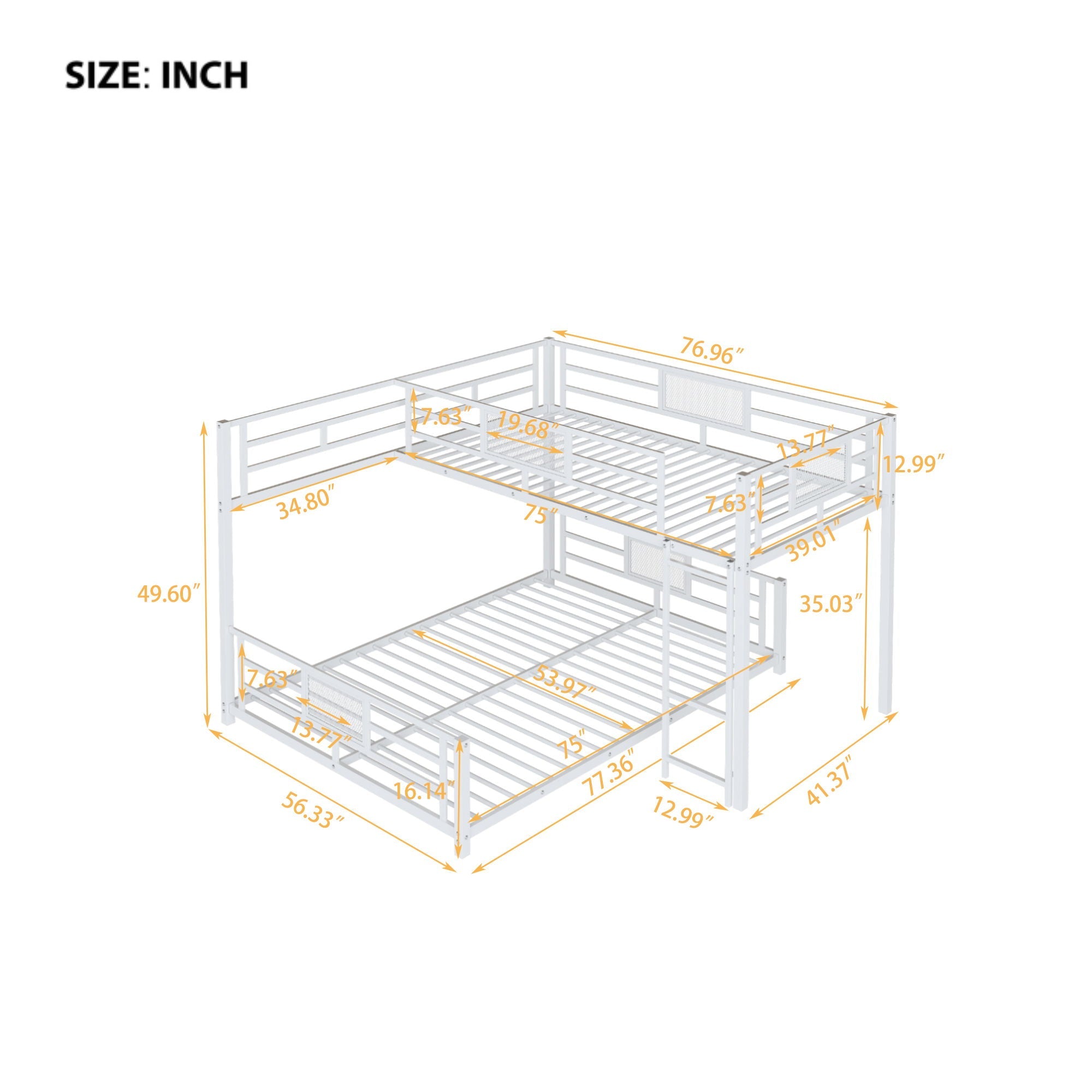 L-Shaped Bunk Bed