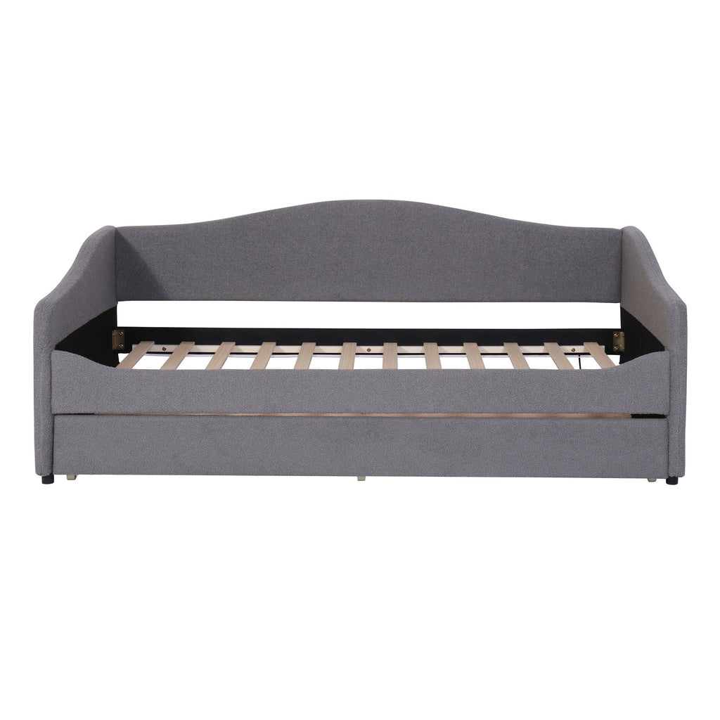 Design Upholstered Daybed With Light and Trundle