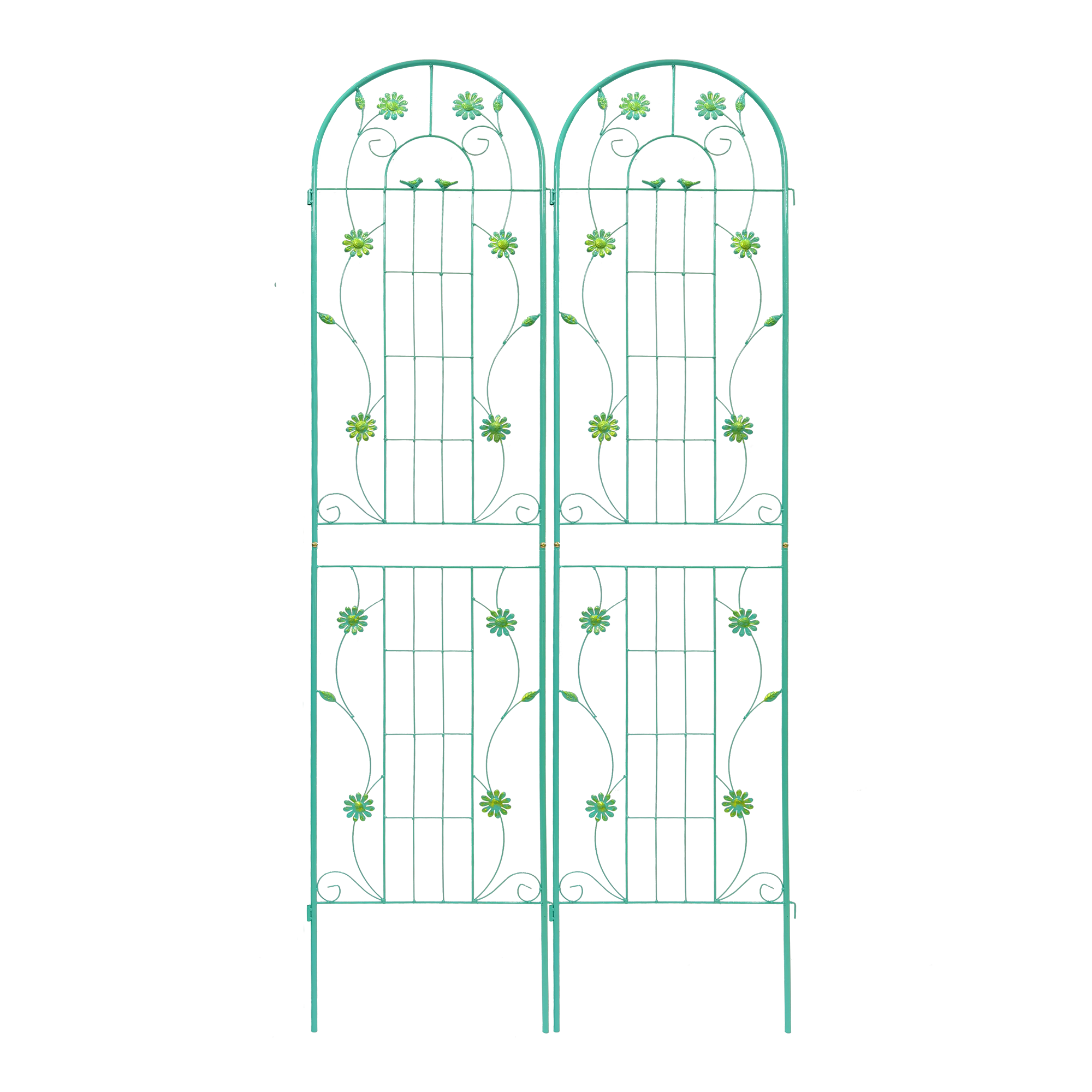 4 Pack Metal Garden Trellis 86.7'' x 19.7'' Rustproof Trellis for Climbing Plants