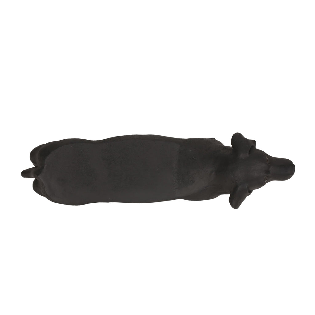MGO Dog Bench - Outdoor Labrador Design, Matte Black