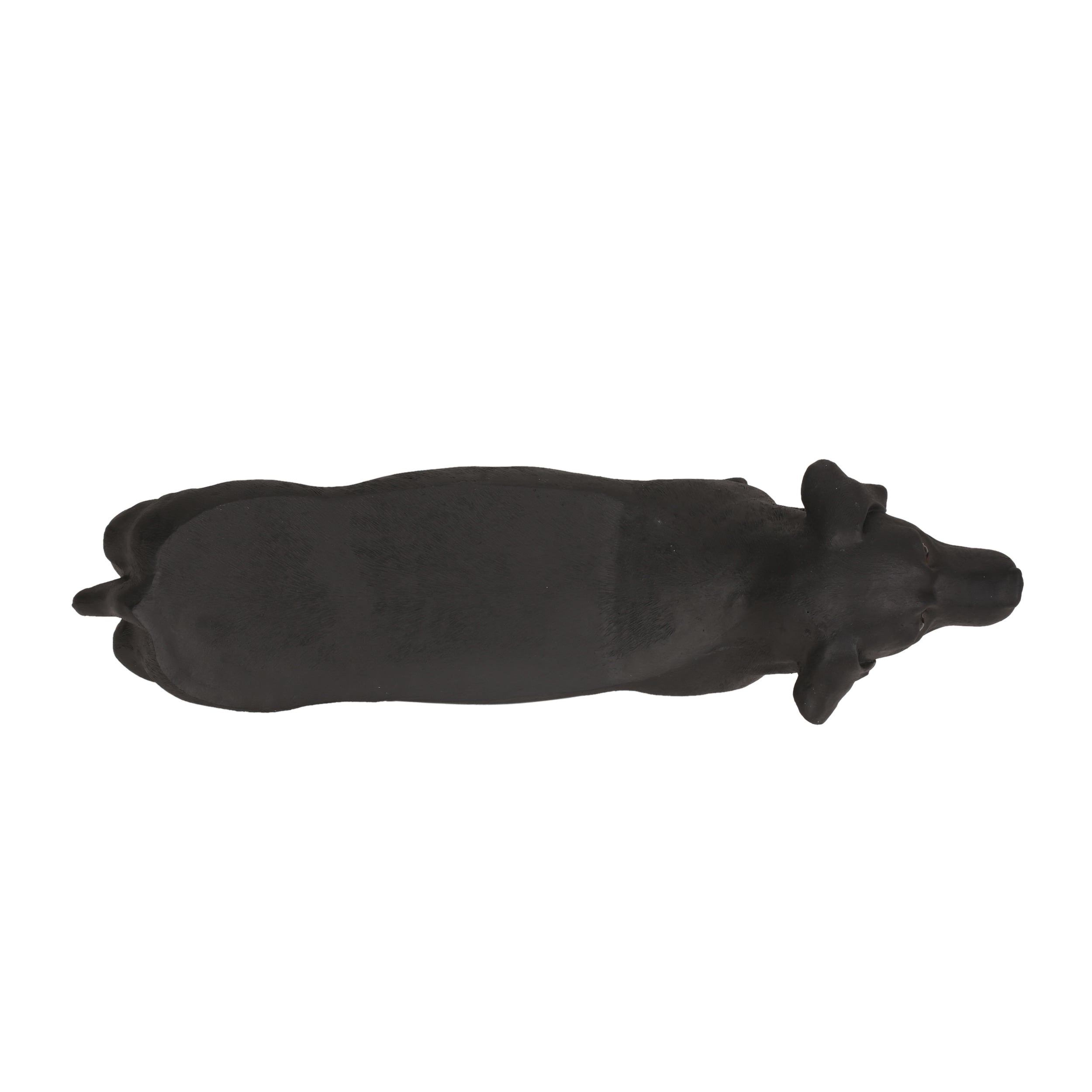 MGO Dog Bench - Outdoor Labrador Design, Matte Black